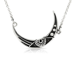 SILVER MOON NECKLACE - Amabis